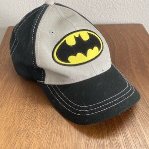 DC Comics Batman Kids Toddler Unisex Black & Gray Batman Baseball Cap, OSFM